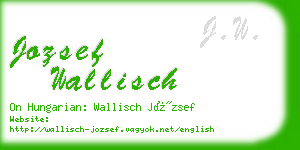 jozsef wallisch business card